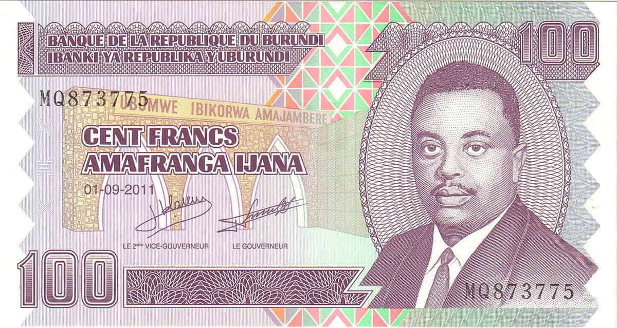 100 франков Бурунди 2011