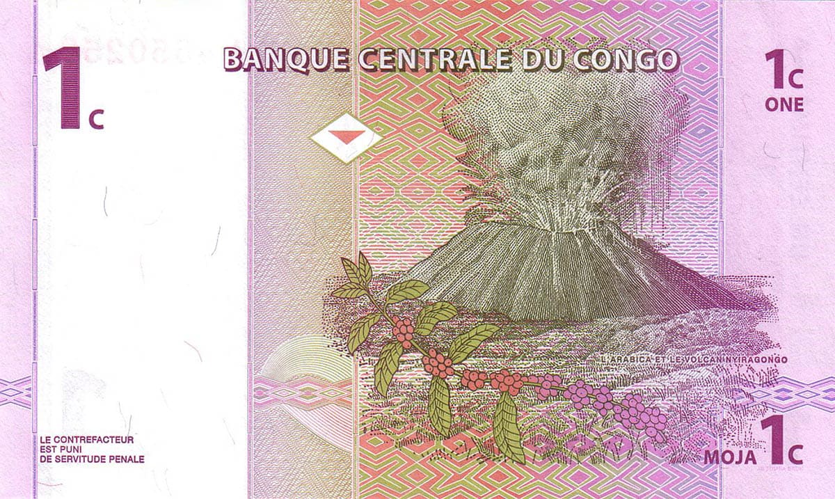 1 сантим  Конго 1997
