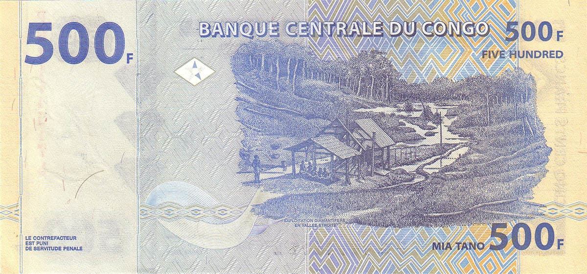 500 франков  Конго 1997