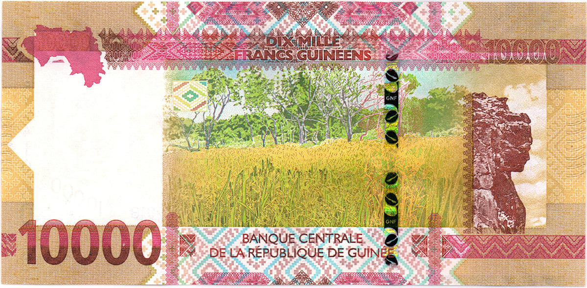 10 000 франков Гвинеи 2018