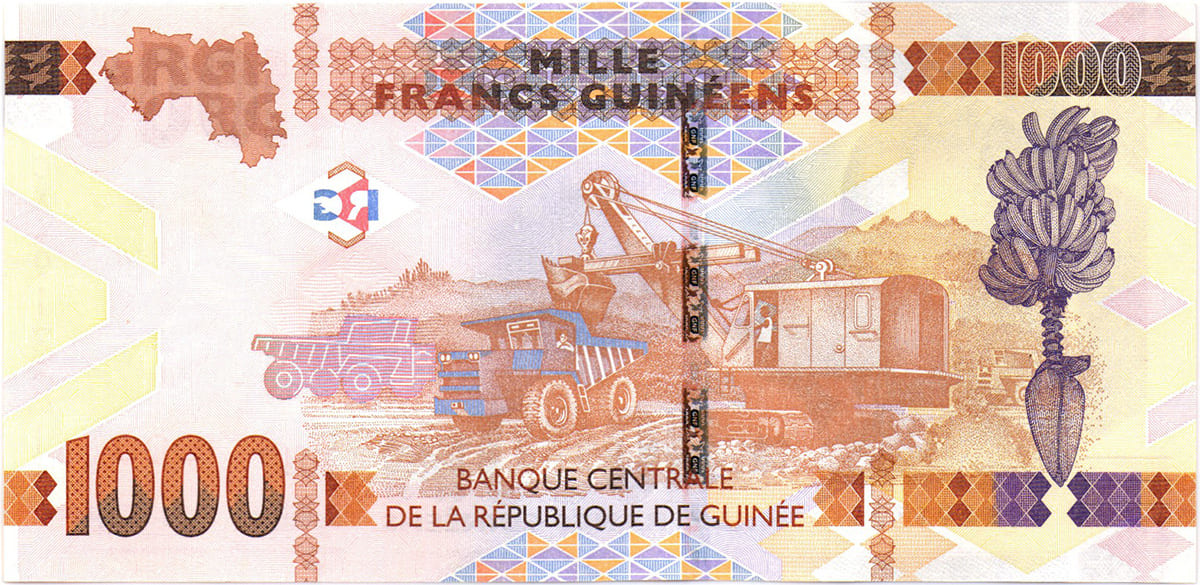 1000 франков Гвинеи 2017