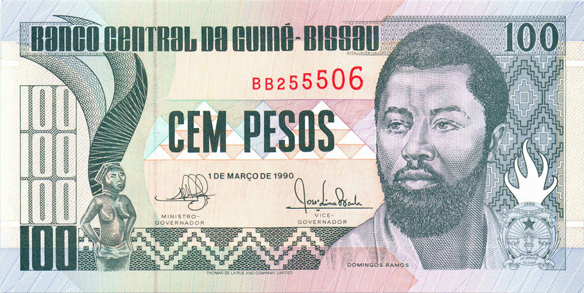 100 песо Гвинея-Биссау 1990