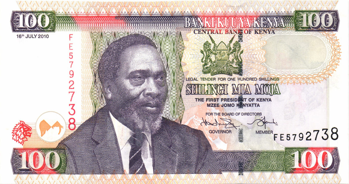 100 шиллингов  Кении 2010