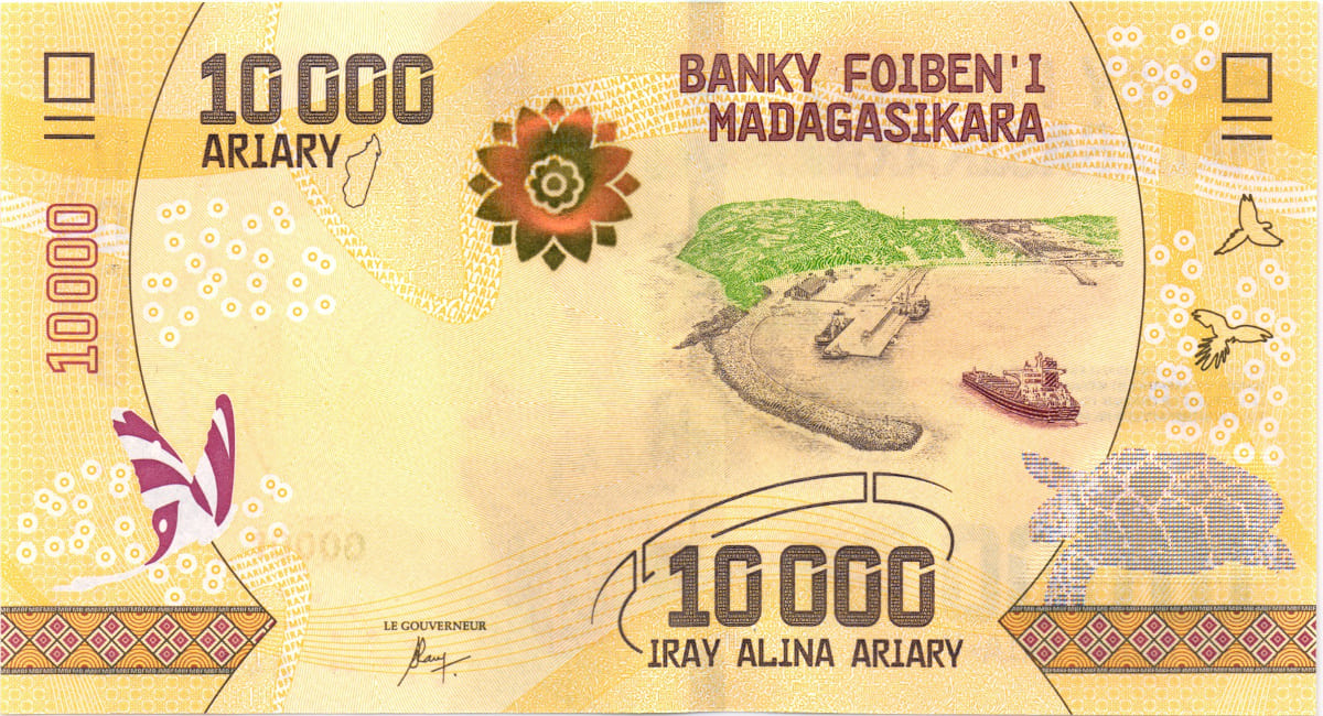 10 000 ариари  Мадагаскара 2017