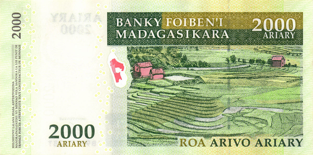 2000 ариари  Мадагаскара 2004