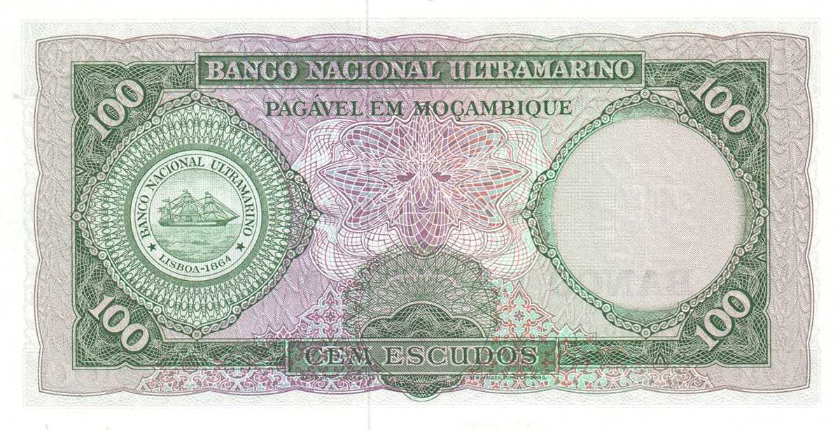 100 эскудо  Мозамбика 1976