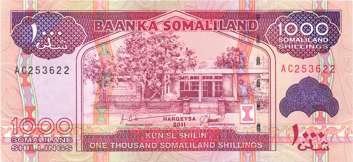 1000 шиллингов Сомалиленда 2011