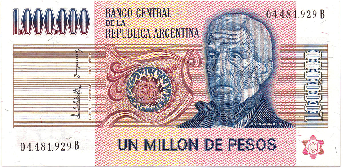 1 000 000 песо Аргентины 1981