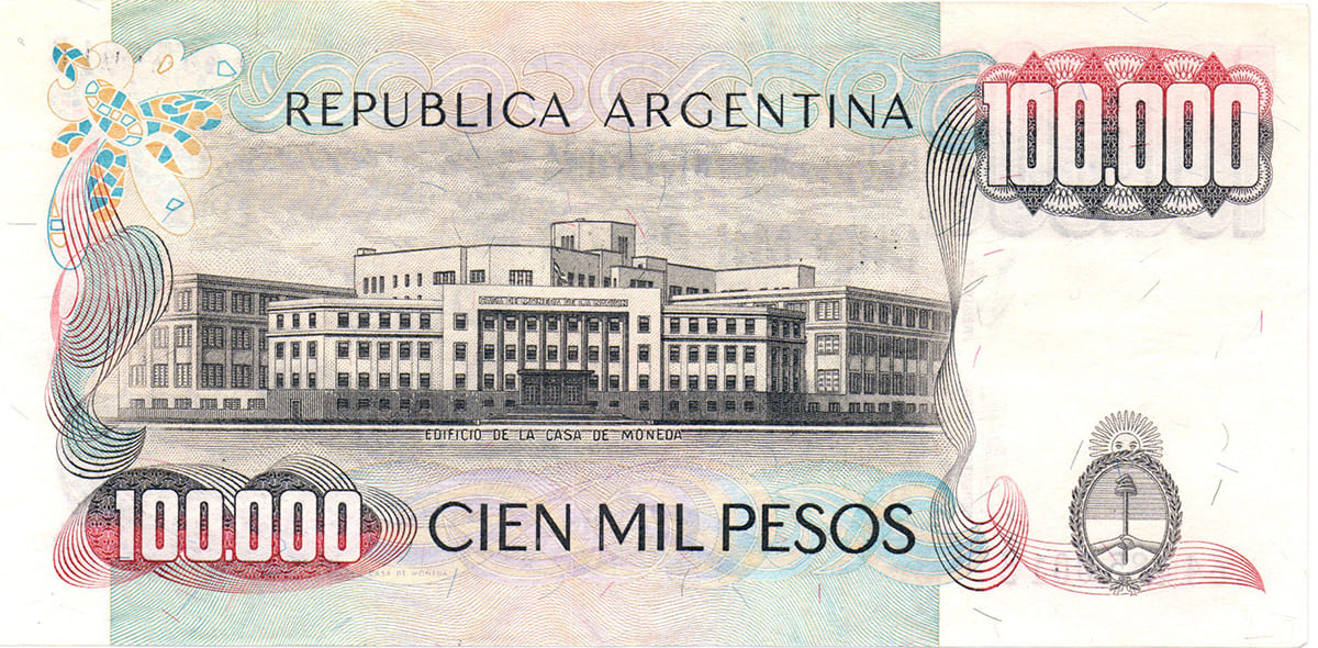 100 000 песо Аргентины 1979