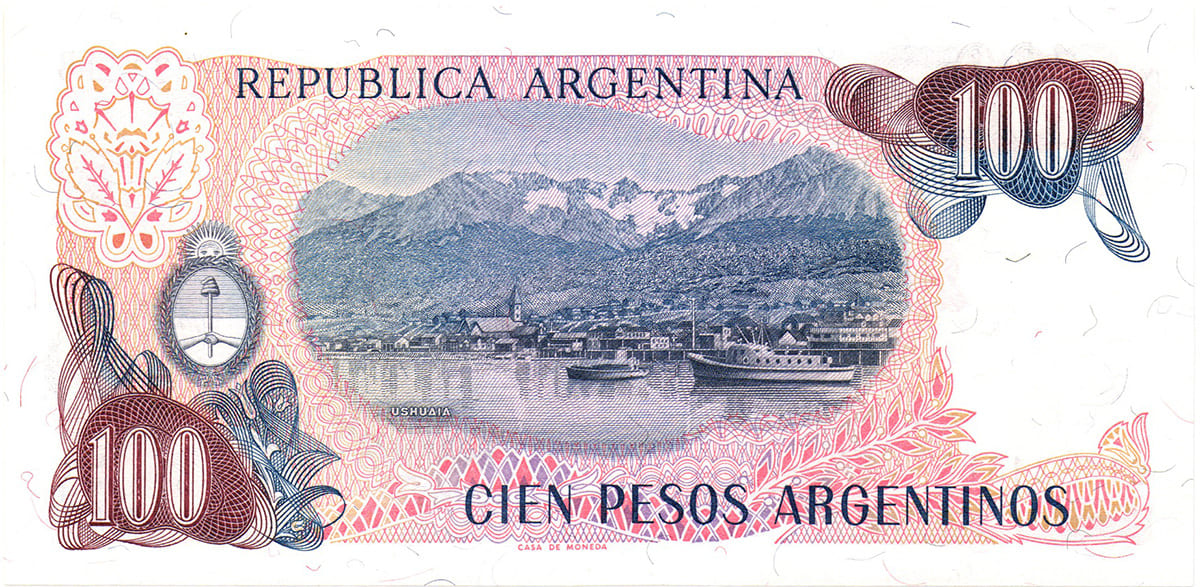 100 песо Аргентины 1983