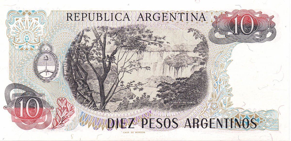 10 песо Аргентины 1983