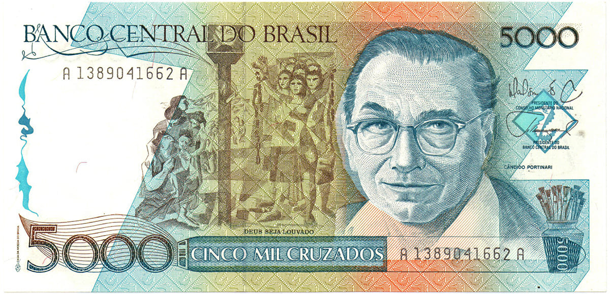 5000 крузадо Бразилии 1992