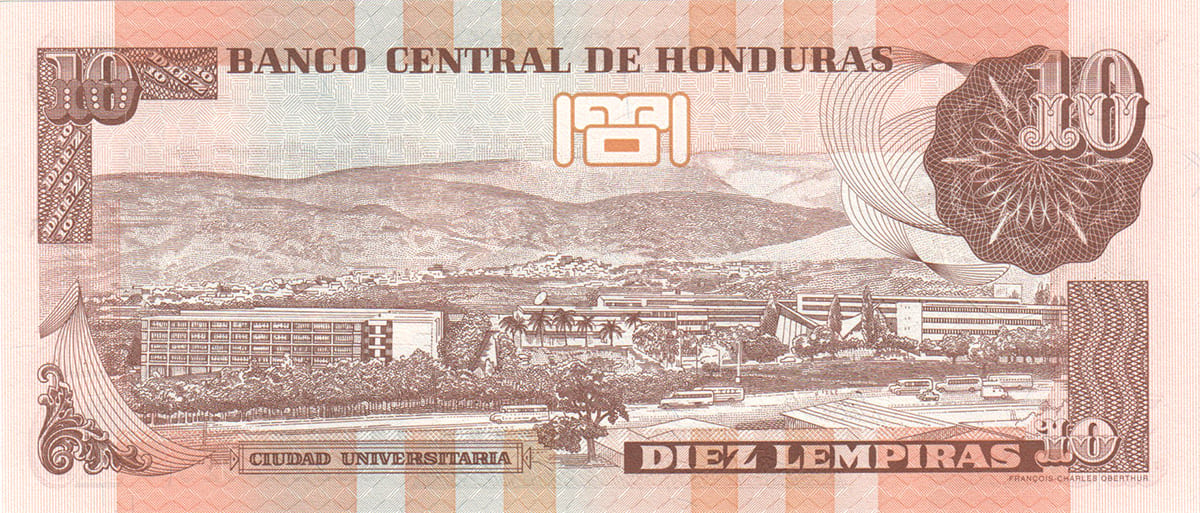 10 лемпир Гондураса 2006