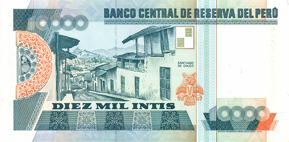 10 000 инти Перу 1988