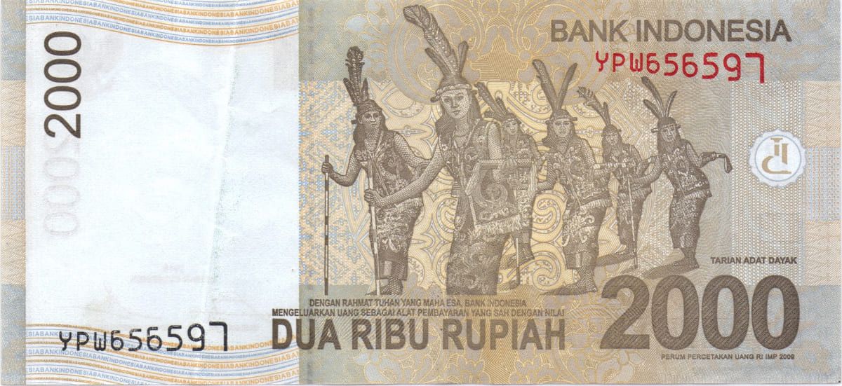 1000 рупий Индонезии 2015