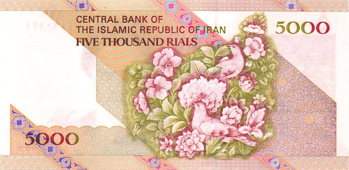 5000 риалов Ирана 1993