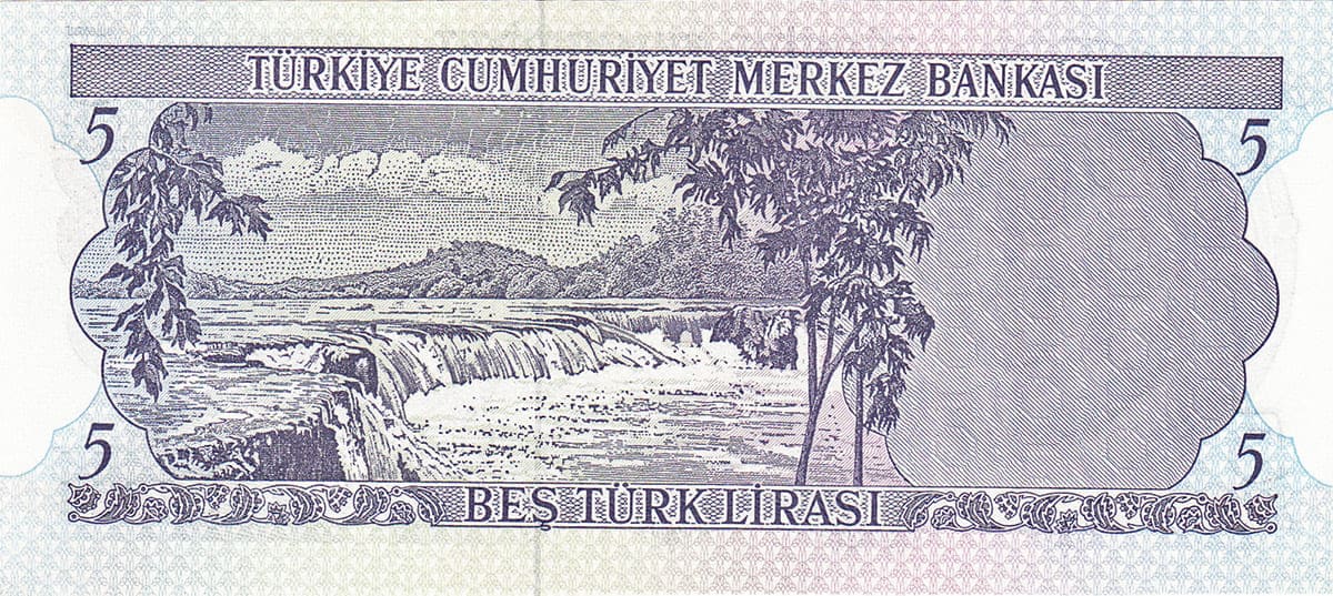 5 лир Турции 1970