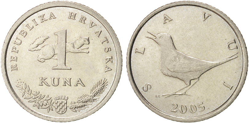 Хорватия. 1 куна 2005