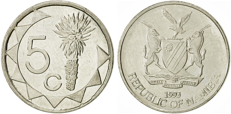 5 центов Намибии 1993