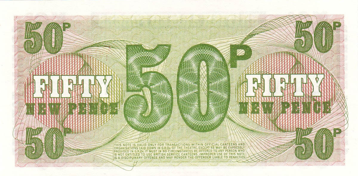 50 новых пенсов 1972. Вооруженные силы Великобритании