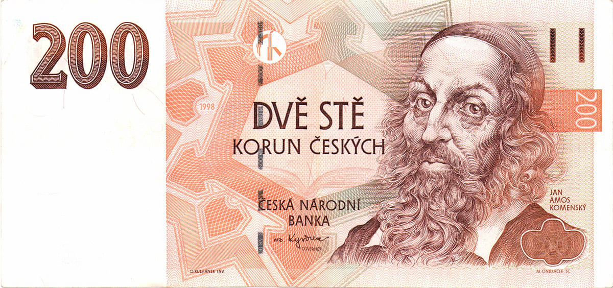 200 крон Чехии 1998