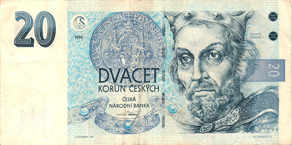 20 крон Чехии 1994