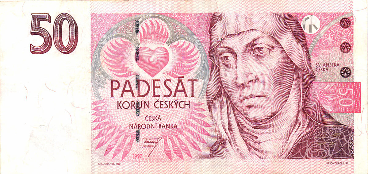 50 крон Чехии 1997