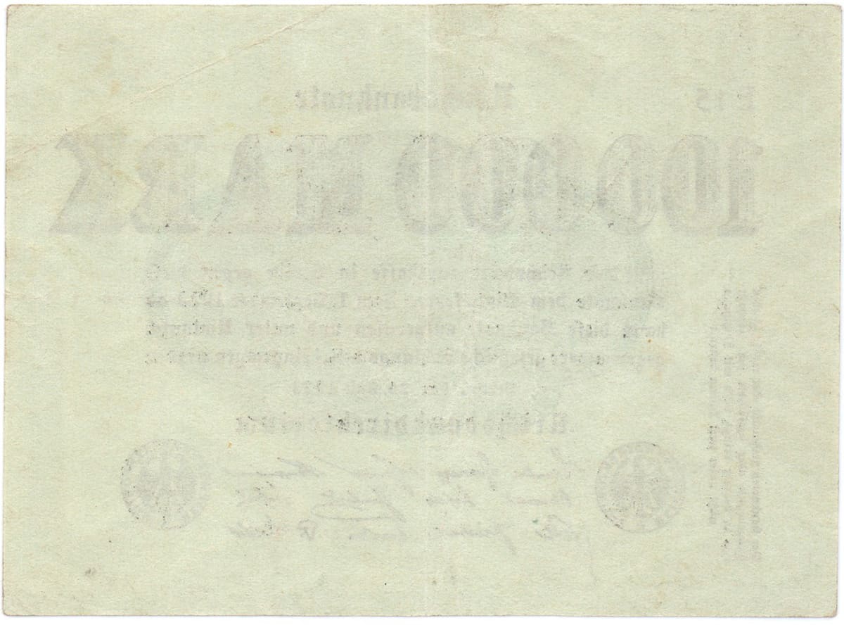 100 000 марок 1923 года Веймарской Республики