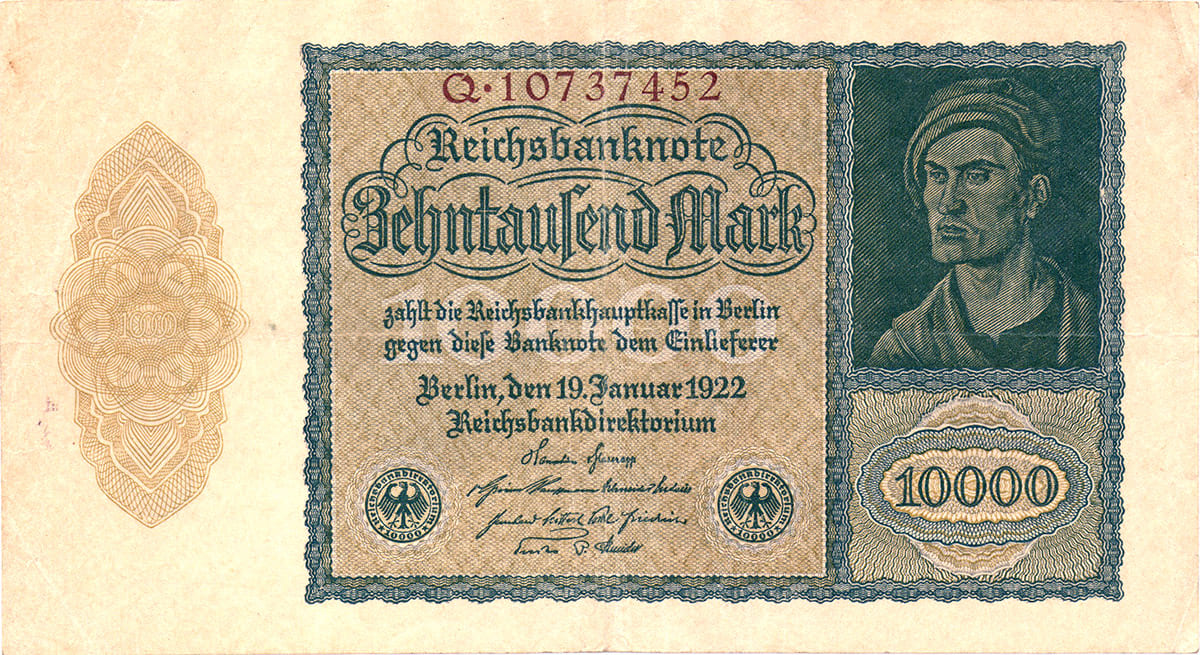Германия. 10 000 марок 1922