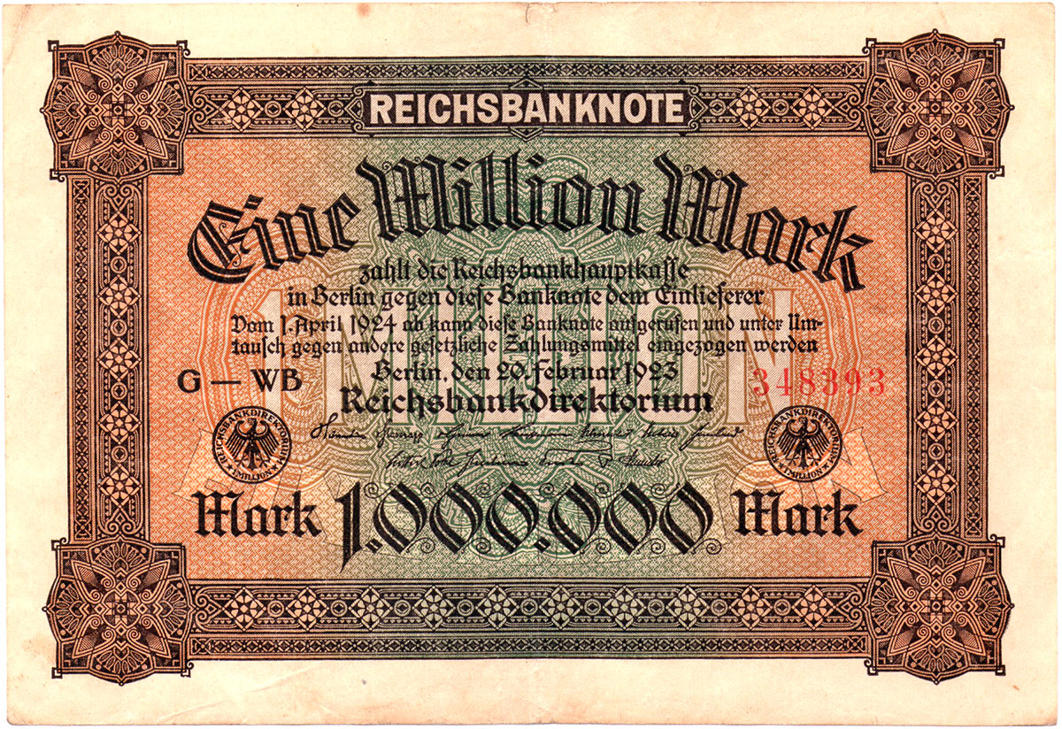 1 000 000 марок 1923 Веймарской Республики