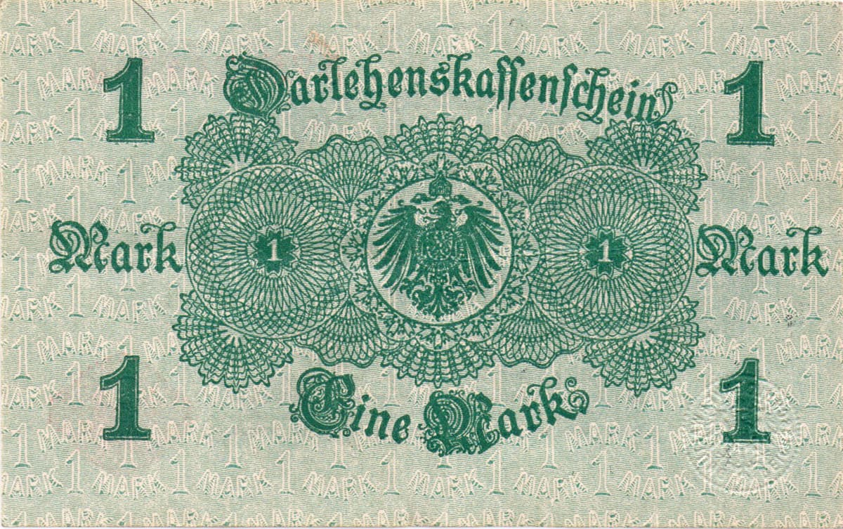 Германия. 1 марка 12. August 1914. 