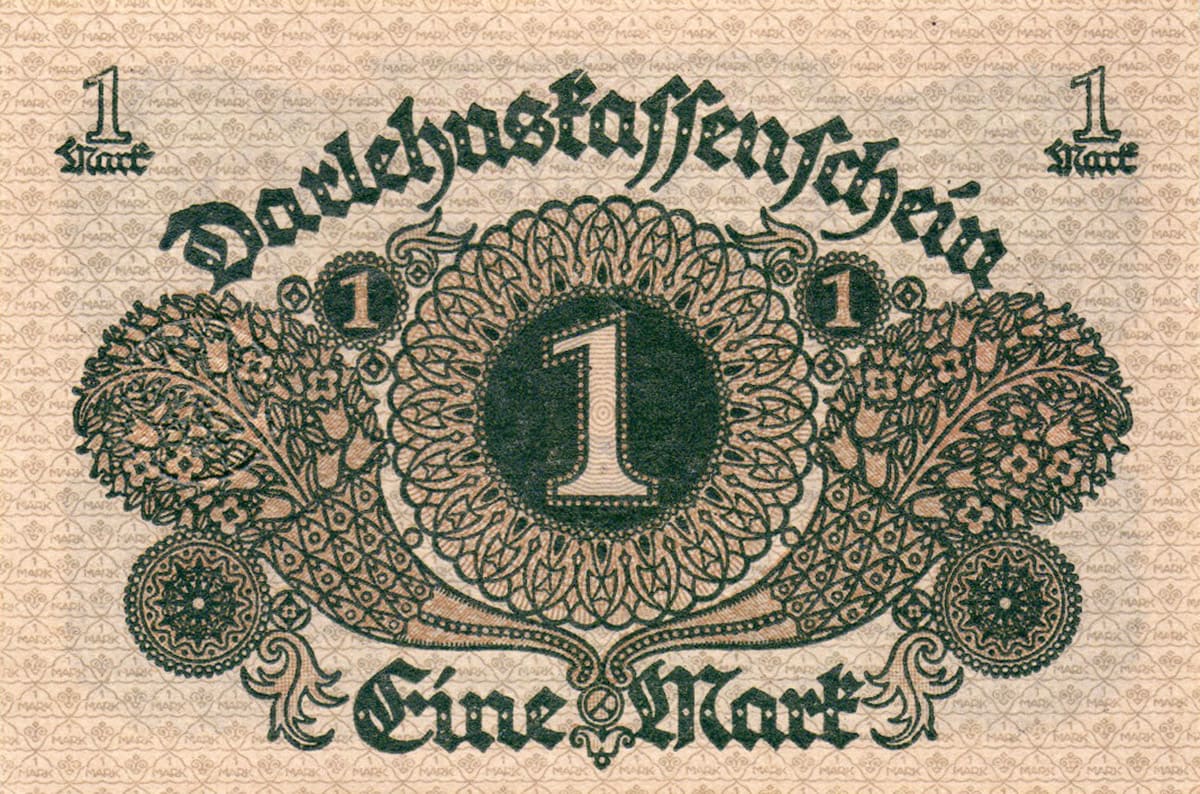  Германия. 1 марка 1920