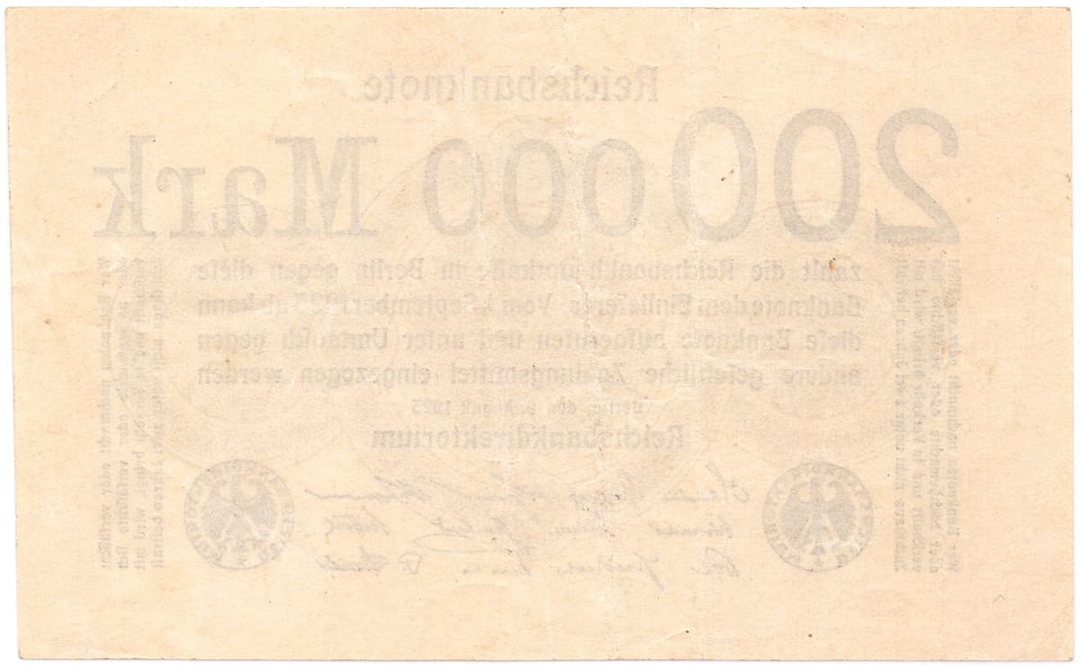 200 000 марок 1923 года Веймарской Республики