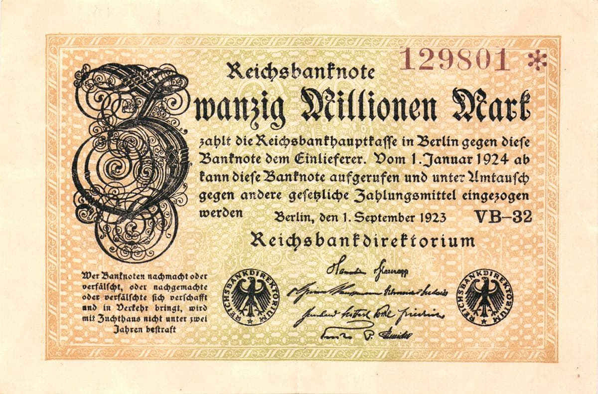 20 000 000 марок 1923 года Веймарской Республики