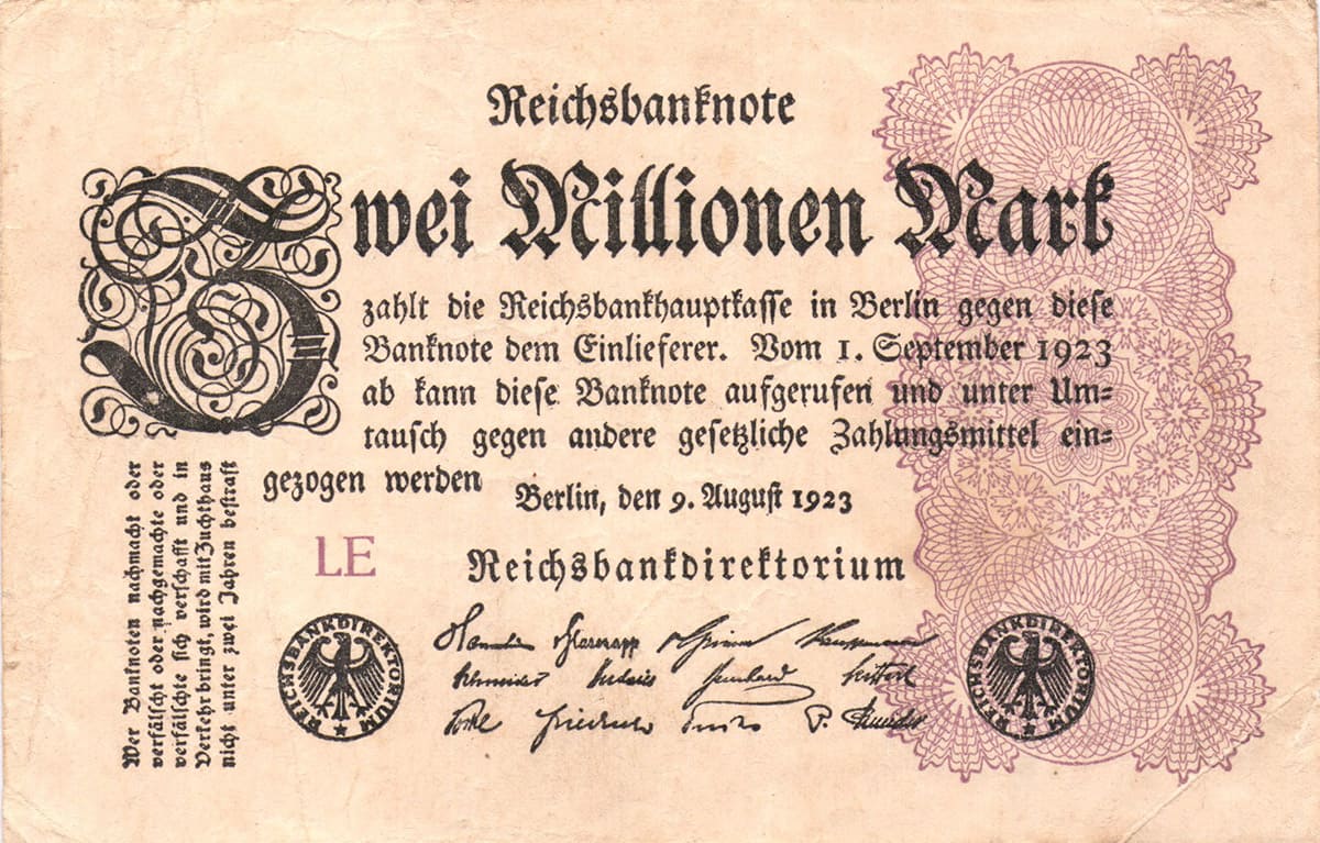 2 000 000 марок 1923 года Веймарской Республики