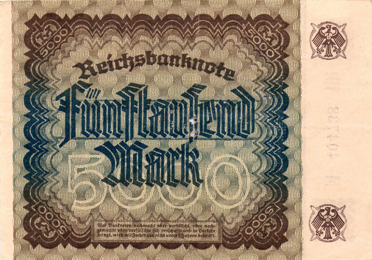 Германия. 5000 марок 1922