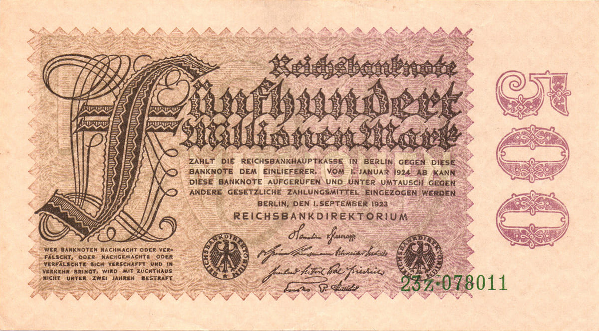 500 000 000 марок 1923 года Веймарской Республики