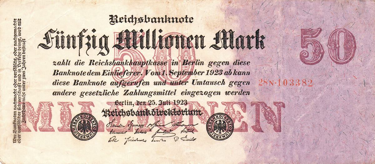 50 000 000 марок 1923 года Веймарской Республики