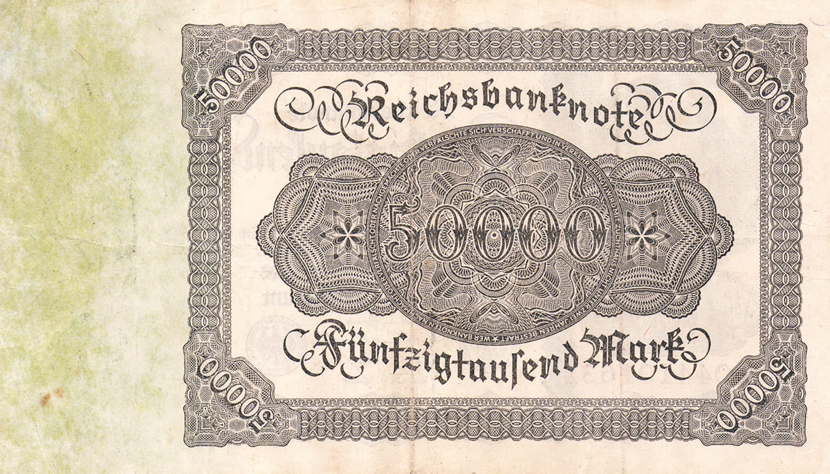 50 000 марок Веймарской Республики 1923