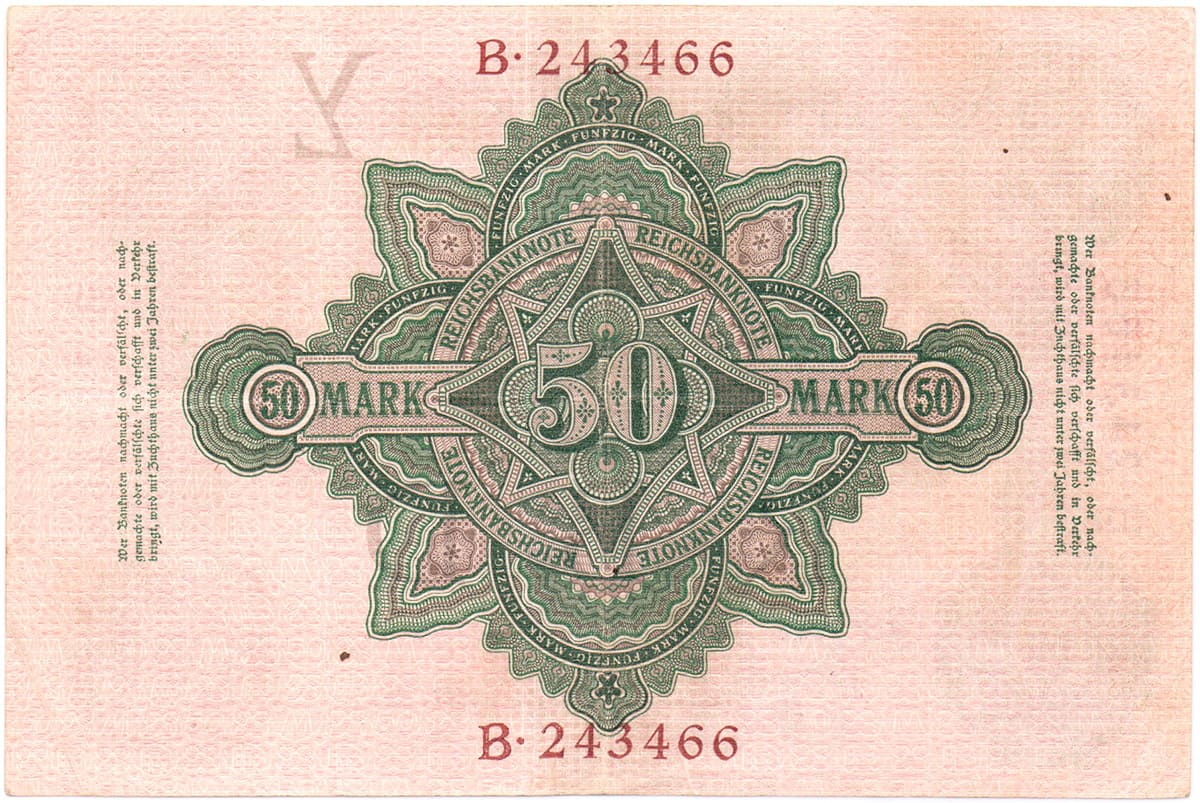 Кайзеровская Германия. 50 марок 10 März 1906.