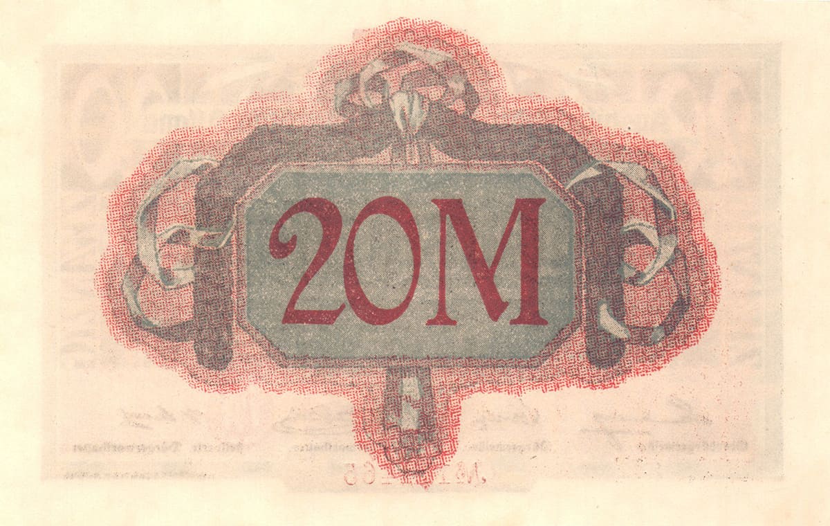 20 марок 1918 Aushilsschein der Stadt Altona
