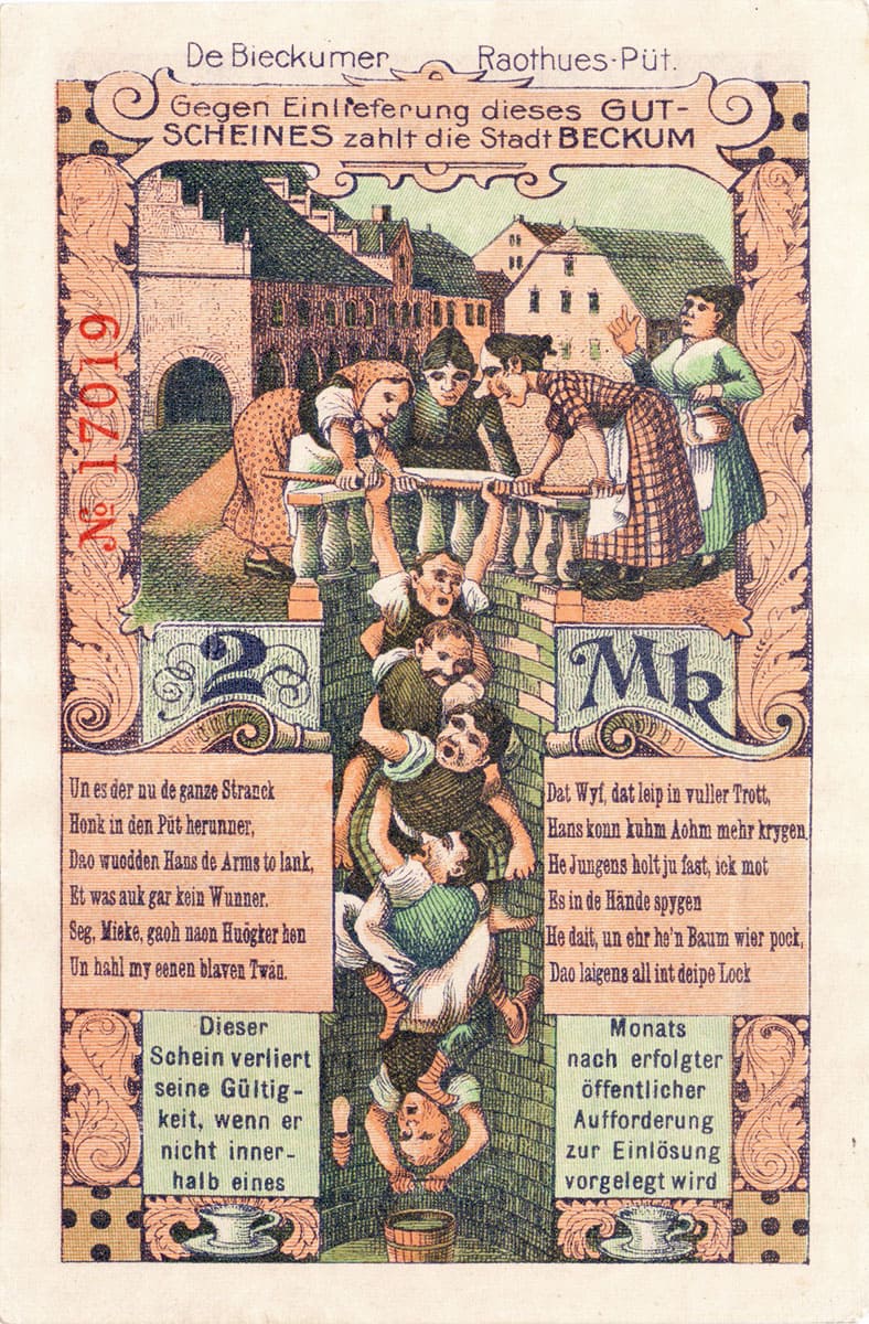 2 марки 1918 Stadtkasse Beckum