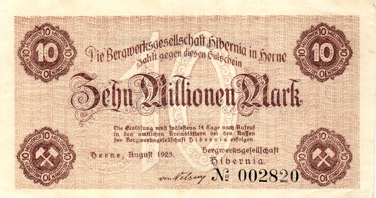 10 000 000 марок 1923 Berne