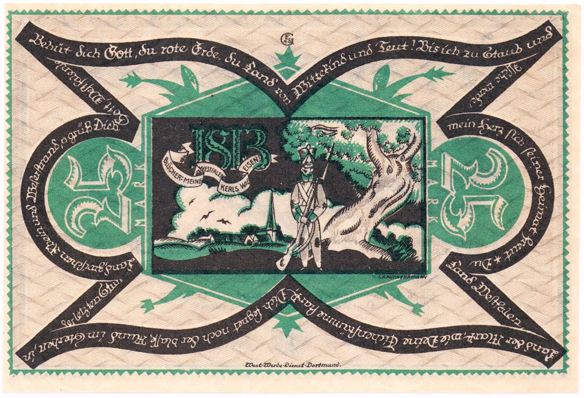 25 марок 1922 Kassen Dortmund und Hörde