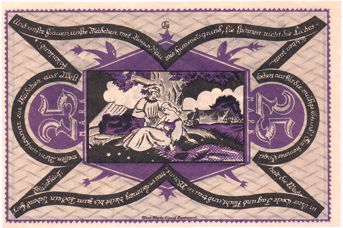 25 марок 1922 Kassen Dortmund und Hörde