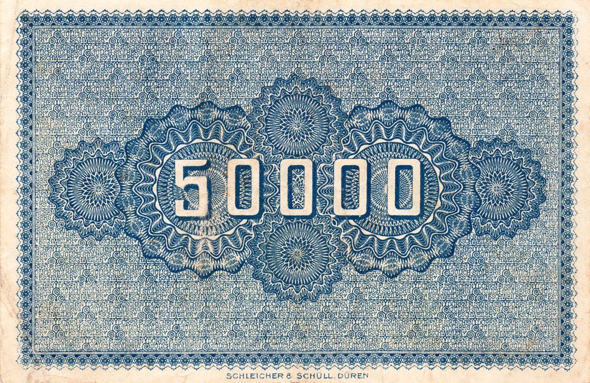 50 000 марок 1923 Düren, Euskirchen, Julich, Stolberg, Eschweiler
