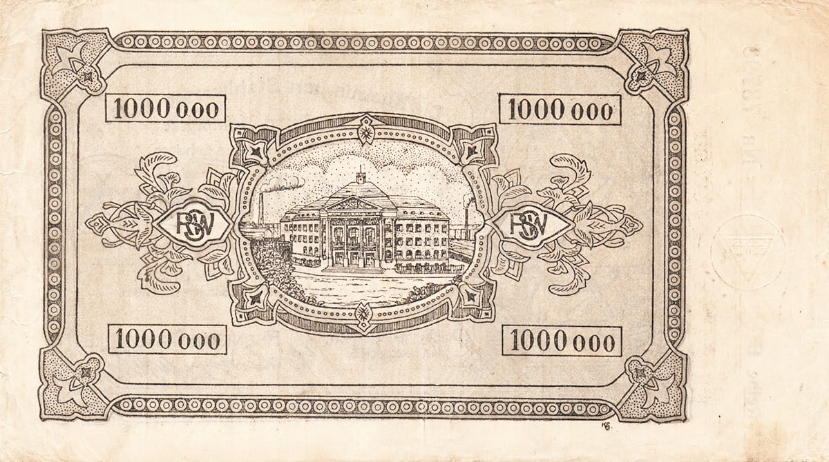 1 000 000 марок 1923 Die Rheinische Stahlwerke