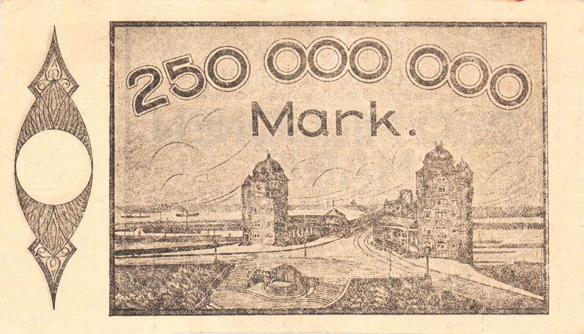 250 000 000 марок 1923 Die Rheinische Stahlwerke