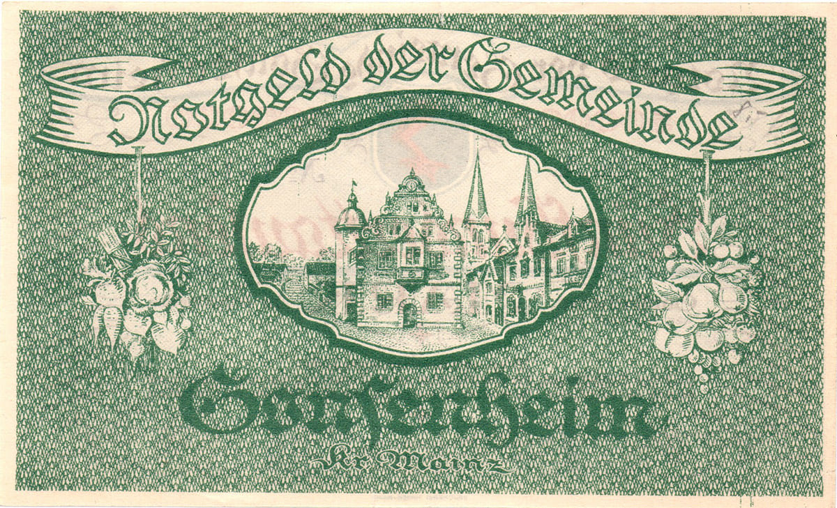 500 000 марок 1923 Notgeld der Gemeinde Gonsenheim
