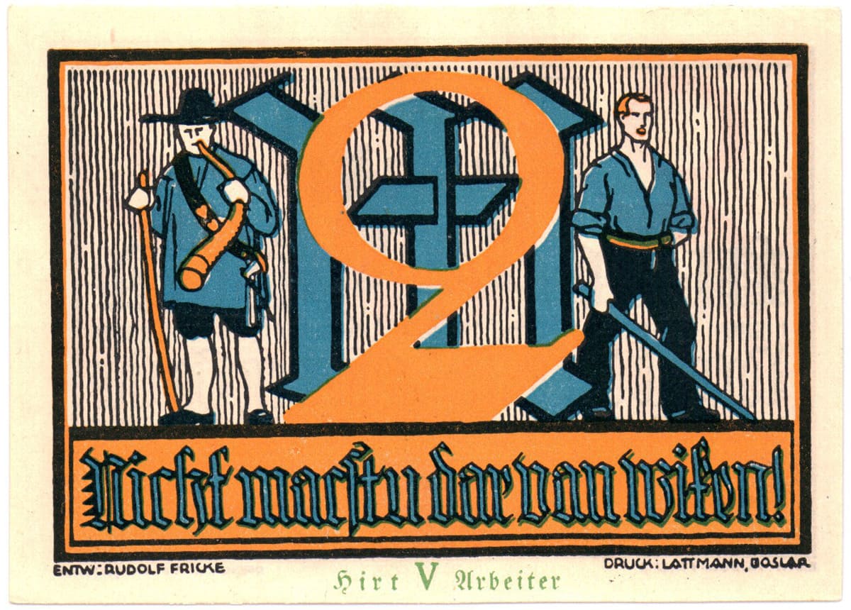 2 марки 1922 Stadtverwaltung Goslar